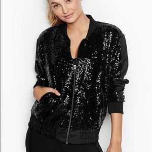 Sequin Bomber Jacket